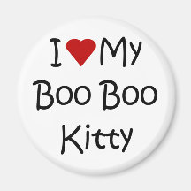I Love My Boo Boo Kitty Fridge Magnets