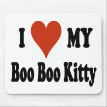 I Love My Boo Boo Kitty Merchandise mousepads