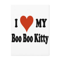I Love My Boo Boo Kitty Merchandise Post Cards