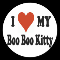 I Love My Boo Boo Kitty Merchandise stickers