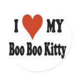 I Love My Boo Boo Kitty Merchandise stickers