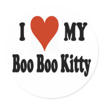 I Love My Boo Boo Kitty Sticker