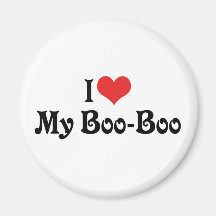 I Love My Boo Boo Magnets
