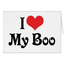 I Love My Boo Greeting Cards