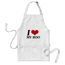 I Love My Boo (Heart) Aprons