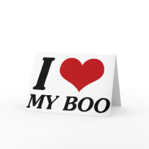 I Love My Boo (Heart) Greeting Cards
