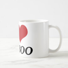 I Love My Boo (Heart) Coffee Mugs