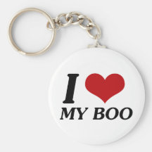 I Love My Boo (Heart) Key Chains