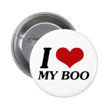 I Love My Boo (Heart) Pins