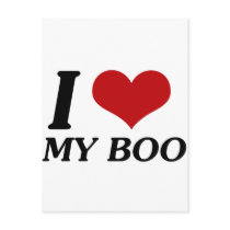 I Love My Boo (Heart) Postcard
