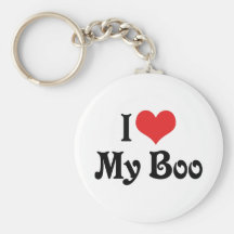 I Love My Boo Key Chain