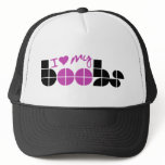 I Love my Boobs hats