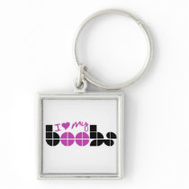 I Love my Boobs Keychains