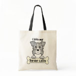 I Love My Border Collie Canvas Bag