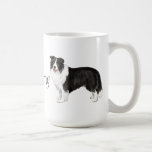 I Love my Border Collie Basic White Mug
