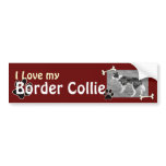 I love my Border Collie Bumper Sticker bumper stickers
