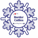 I Love My Border Collies (Multiple Dogs) Photo Sculpture