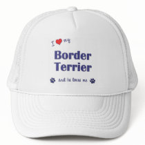 I Love My Border Terrier (Male Dog) Mesh Hats