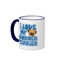 I Love My Border Terrier Mug