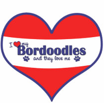 I Love My Bordoodles (Multiple Dogs) Photo Cutout