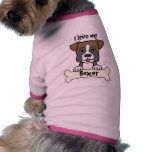 I Love My Boxer pet clothing