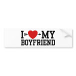 I Love My Boyfriend bumper stickers