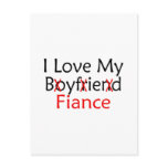 I Love My Boyfriend Fiance postcards
