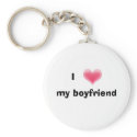 I Love My Boyfriend Keychain