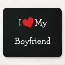 I Love My Boyfriend Mousepad
