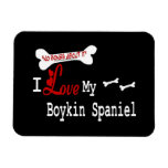 I Love My Boykin Spaniel Vinyl Magnets