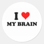 I Love My Brain Sticker
