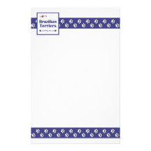 I Love My Brazilian Terriers (Multiple Dogs) Stationery