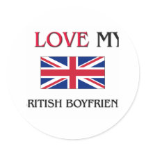 I Love My British Boyfriend stickers