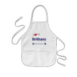 I Love My Brittany (Female Dog) aprons