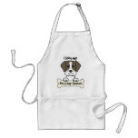 I Love My Brittany Spaniel aprons