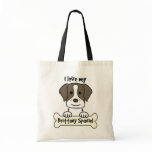I Love My Brittany Spaniel bags