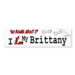 I Love My Brittany Spaniel bumper stickers