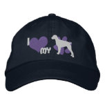 I Love my Brittany Spaniel Embroidered Hat (Blue) embroidered hats