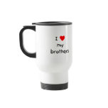 I Love My Brothers mugs