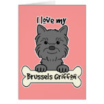 I Love My Brussels Griffon Card