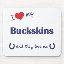 I Love My Buckskins (Multiple Horses) Mousepad