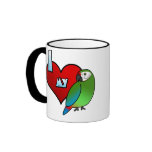 I Love my Buffon's Macaw mugs