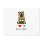 I Love My Bulldog Postcards
