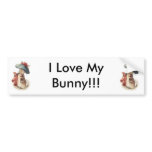 I love my Bunny!! bumper stickers