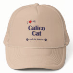 I Love My Calico Cat (Female Cat) hats