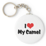 I Love My Camel Keychain