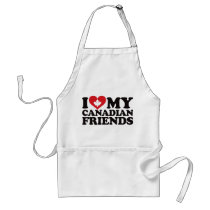 I Love My Canadian Friends Apron