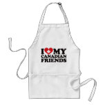 I Love My Canadian Friends aprons