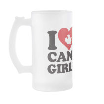 I Love My Canadian Girlfriend Mugs