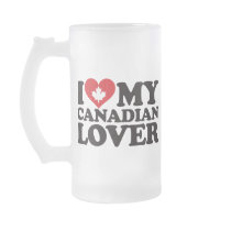 I Love My Canadian Lover Coffee Mugs